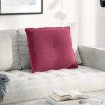 vidaXL Perna pentru spate Rosu Vin 60 x 50 cm Tesatura din corduroy GartenMobel Dekor (42014680)