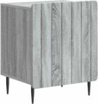vidaXL Noptiera gri Sonoma 43 x 34, 5 x 52 cm din lemn prelucrat, cu usa (894347)