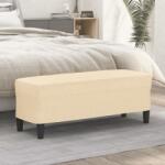 vidaXL Banca, crem, 100x35x41 cm, textil GartenMobel Dekor (349409)