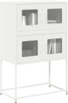 vidaXL Dulap înalt, alb, 68x39x107 cm, otel GartenMobel Dekor (853349) Comoda