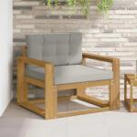 vidaXL Canapea Medie pentru Exterior Poliester Alb GartenMobel Dekor (3439015) Canapea
