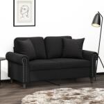 vidaXL Perne decorative, 2 buc. , negru, 40x40 cm, catifea GartenMobel Dekor (349490)