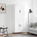 vidaXL Dulap înalt, alb, 69, 5x34x180 cm, lemn compozit GartenMobel Dekor (3198073) Comoda