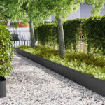vidaXL Margine pentru gazon 20 pcs Negru 100 x 0.05 x 20 cm GartenMobel Dekor (865968)
