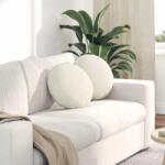 vidaXL Perne de Sezut 2 pcs Crem Ø 40 x 13 cm Catifea GartenMobel Dekor (42014146)