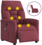 vidaXL Fotoliu electric de masaj rabatabil, rosu vin, textil GartenMobel Dekor (3303025)