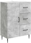 vidaXL Bufet cu sertar Gri Beton 66 x 34, 5 x 89, 5 cm Lemn prelucrat GartenMobel Dekor (894858) Comoda