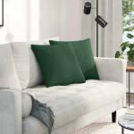 vidaXL Perne pentru canapea 2 pcs Verde închis 45 x 45 cm GartenMobel Dekor (42013951)