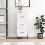 vidaXL Servanta, alb extralucios, 34, 5x34x90 cm, lemn compozit GartenMobel Dekor (828614) Comoda