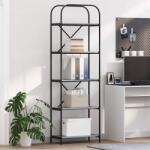 vidaXL Raft pentru carti sonoma gri 60 x 30 x 183 cm Lemn compozit GartenMobel Dekor (879854) Biblioteca
