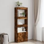vidaXL Dulap înalt, stejar fumuriu, 63x33x180 cm, lemn prelucrat GartenMobel Dekor (3309604) Biblioteca