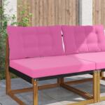 vidaXL Perna pentru canapea de exterior 2 pcs Roz Poliester GartenMobel Dekor (900912)