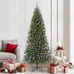 vidaXL Brad de Craciun artificial cu 300 LED Verde 210 cm PE si PVC GartenMobel Dekor (3397373)