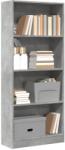 vidaXL Biblioteca, gri beton, 60x24x143 cm, lemn prelucrat GartenMobel Dekor (857815) Biblioteca