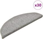 vidaXL Covorase pentru scari, 30 buc. , 56x17x3 cm, gri deschis, semirotunde GartenMobel Dekor (3365746) Covor