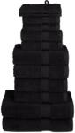 vidaXL Set de prosoape premium SOLUND, 12 piese, negru, 600 g/m2 GartenMobel Dekor (137582) Prosop
