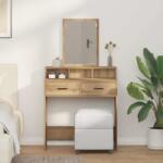 vidaXL Masa de Machiaj Stejar Artizanal 79 x 41 x 140 cm Lemn compozit GartenMobel Dekor (865144)