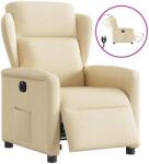 vidaXL Fotoliu rabatabil electric, crem, material textil GartenMobel Dekor (3303122)
