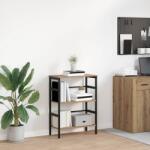 vidaXL Raft pentru carti Stejar Artizanal 60 x 29, 5 x 81 cm GartenMobel Dekor (883921) Biblioteca