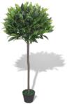 vidaXL Dafin artificial cu ghiveci, 125 cm, verde GartenMobel Dekor (244452)