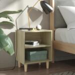 vidaXL Noptiere picioare lemn masiv 2 buc. , stejar sonoma, 40x30x50 cm GartenMobel Dekor (805786)