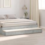 vidaXL Sertare pentru pat cu sertar Gri din beton 180 x 36, 5 x 16, 5 cm GartenMobel Dekor (866982)