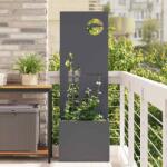 vidaXL Ghiveci de Gradina cu Panou Decorativ Antracit 50 x 140 cm GartenMobel Dekor (876471)