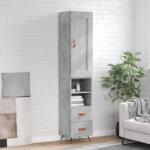 vidaXL Dulap înalt, gri beton, 34, 5x34x180 cm, lemn prelucrat GartenMobel Dekor (3200237) Comoda
