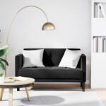 vidaXL Canapea loveseat, negru, 111 cm, catifea GartenMobel Dekor (4100574) Canapea