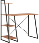 vidaXL Birou cu rafturi, negru si maro, 102 x 50 x 117 cm GartenMobel Dekor (20285)
