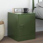 vidaXL Noptiera, verde olive, 34, 5x39x44 cm, otel GartenMobel Dekor (841615)