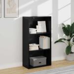 vidaXL Raft pentru carti Stejar Negru 60 x 30 x 76.5 cm Lemn compozit GartenMobel Dekor (8003714) Biblioteca