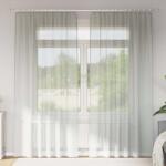 vidaXL Perdele Voile cu buzunare pentru bare 2 buc gri deschis GartenMobel Dekor (4102209)