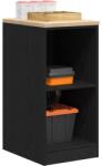 vidaXL Dulap depozitare garaj negru 40x51x85 cm lemn masiv de pin GartenMobel Dekor (860536) Comoda