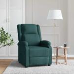 vidaXL Fotoliu rabatabil, verde închis, material textil GartenMobel Dekor (342424)