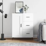 vidaXL Servanta, alb extralucios, 69, 5x34x90 cm, lemn compozit GartenMobel Dekor (830278) Comoda