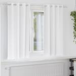 vidaXL Perdele Opaque cu Inel 2 pcs Alb pur 175 x 140 cm Poliester GartenMobel Dekor (4107384)