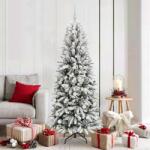 vidaXL Brad de Craciun artificial cu 300 LED cu suport Alb 180 cm GartenMobel Dekor (3396048)