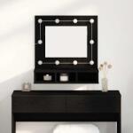 vidaXL Dulap cu oglinda Stejar negru 62 x 31.5 x 62 cm Lemn compozit GartenMobel Dekor (873882)