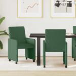 vidaXL Scaune de dining cu roti 2 pcs Gri verde 57 x 66 x 94 cm GartenMobel Dekor (42017805)