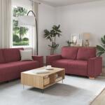 vidaXL Set canapea cu perne, 2 piese, rosu vin, material textil GartenMobel Dekor (3324694) Canapea