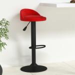 vidaXL Scaun de bar, rosu vin, catifea GartenMobel Dekor (333596)