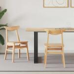 vidaXL Scaune de dining 2 pcs natural 42 x 47.5 x 81 cm GartenMobel Dekor (42020432)