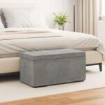 vidaXL Taburet Gri deschis 81 x 41 x 40 cm Catifea si lemn stratificat GartenMobel Dekor (876780)