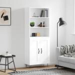 vidaXL Dulap înalt, alb, 69, 5x34x180 cm, lemn compozit GartenMobel Dekor (3189949) Comoda