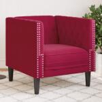 vidaXL Fotoliu Chesterfield, rosu vin, catifea GartenMobel Dekor (372677) Canapea