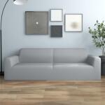 vidaXL Husa elastica pentru canapea cu 3 locuri poliester jerseu, gri GartenMobel Dekor (332942)