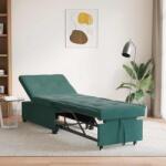 vidaXL Canapea extensibila Verde închis 67 x 194 x 38 cm Catifea GartenMobel Dekor (42008596) Canapea