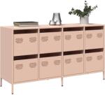 vidaXL Dulap, roz, 135x39x73, 5 cm, otel laminat la rece GartenMobel Dekor (3307168) Comoda