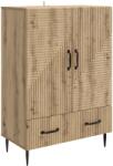 vidaXL Bufet Stejar Artizanal 66 x 34, 5 x 95 cm Lemn prelucrat GartenMobel Dekor (894904) Comoda